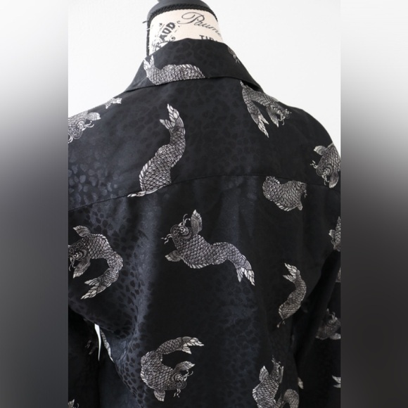 Zara Black Long Sleeve Button Down Blouse Black Size Small - Picture 10 of 12